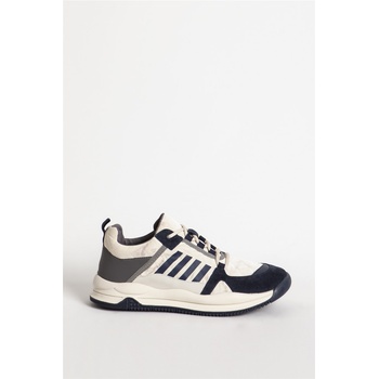 Jacket Club Guja Мъжки спортни обувки от естествена кожа 406 - Бежово-Сини #361598 (361598_Бежов)