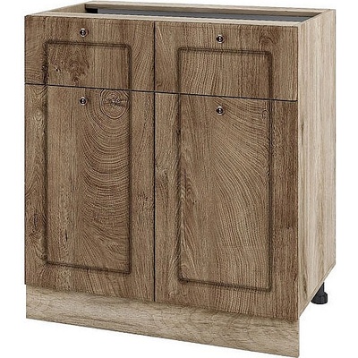 ИРИМ Долен кухненски шкаф Сити АРФ-Дъб натурал-06-26 80 см