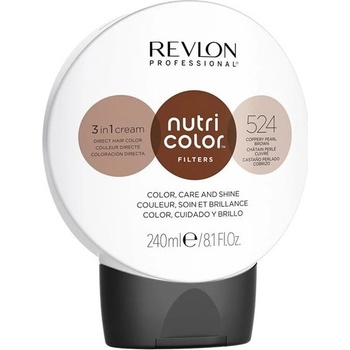 Revlon Nutri Color Filters Barevná maska na vlasy 524 Coppery pearl brown 240 ml