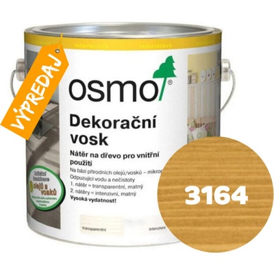 Osmo 3164 Dekoračný vosk transparentný 2,5 l Dub