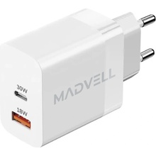 Madvell USB-C/A 30W bílá