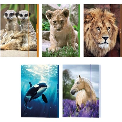 Herlitz Animals A3 картонена папка с гумичка 00276887 (00276887)
