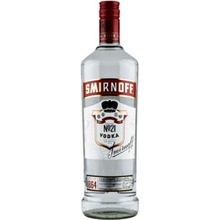 Smirnoff No. 21 Vodka 37,5% 1 l (čistá fľaša)