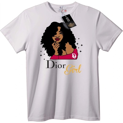 NOONEBRAND Тениска Dior Момиче - S, Black