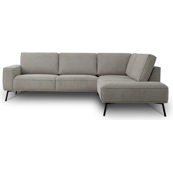 Scandic Сиво-бежов шенилов ъглов диван (десен ъгъл/L форма) Amsterdam - Scandic (18773SN MIT01)