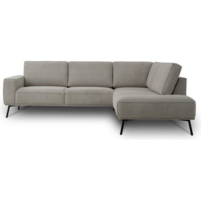 Scandic Сиво-бежов шенилов ъглов диван (десен ъгъл/L форма) Amsterdam - Scandic (18773SN MIT01)