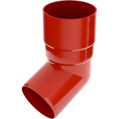 Bryza Koleno svodu 67° Ø 63 mm plast RAL 3011 červené