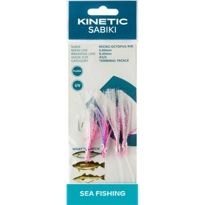 Kinetic mořské návazce Sabiki Micro Octopus 3/0 Clear UV