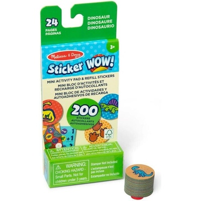 Melissa & Doug Nálepky Sticker Wow náplň Dinosaurus