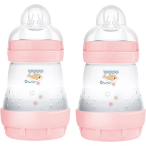 MAM Perfect Star Anti-colic Bottle шише против колики 0m+ Pink 2x160ml