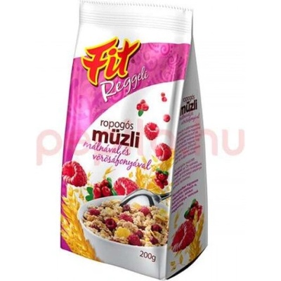 Fit Chrumkavé müsli s malinami a brusnicami 200g