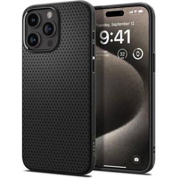 Image 1 of Apple Силиконов калъф Spigen Liquid Air Apple iPhone 15 Pro Max Matte Black