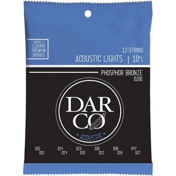 Darco 92/8 Phosphor Bronze 12 Струни за акустична китара (92-8-PHOSPHOR-BRONZE-12-LIGHT)