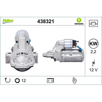 Štartér VALEO 438321