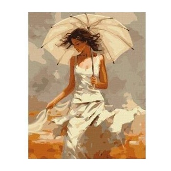 Ideyka Painting by numbers - Girl with umbrella