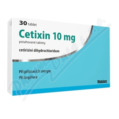 Cetixin 10 mg filmom obalené tablety tbl flm 30x10 mg