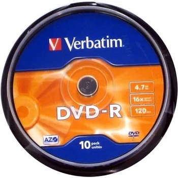 Verbatim DVD-R Matt Silver 4, 7 GB 10 броя (43523) (43523)