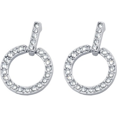 Crystalp náušnice s kryštálmi Circle 42146.R
