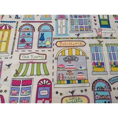 Dekoračná látka LITTLE MARKET šírka 140 cm