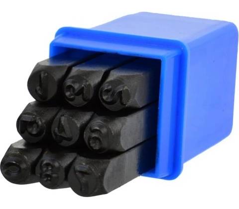 Razidlá čísel 9ks 6mm 01822