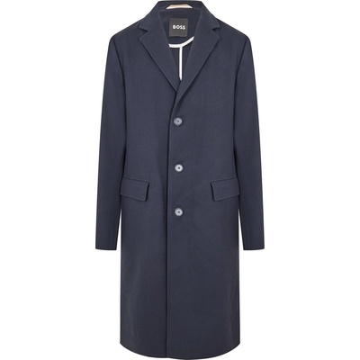 Boss Men's C-Hyde-Flaps Overcoat - Dark Blue