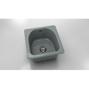 FAT Кръгла мивка Classic 217, Granicite, 251 City Grey, с включен сифон Мивка за вграждане