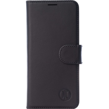 JT BERLIN LeatherBook Kreuzberg Case - хоризонтален кожен (естествена кожа) калъф тип портфейл за Nokia 8 (черен)