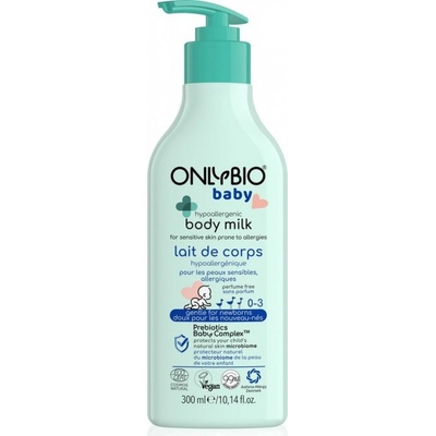 OnlyBio Baby Hypoallergenic hypoalergénne telové mlieko pre deti od narodenia 300 ml