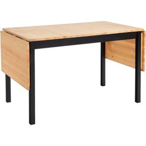 Bonami Essentials Сгъваема маса за хранене от бор с черна конструкция , 120 (200) x 70 cm Brisbane - Bonami Essentials (200198)