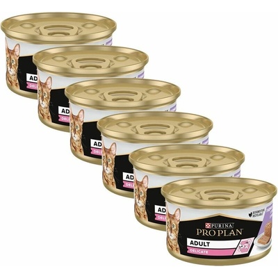 Pro Plan Delicate Digestion morka paštéta 6 x 85 g