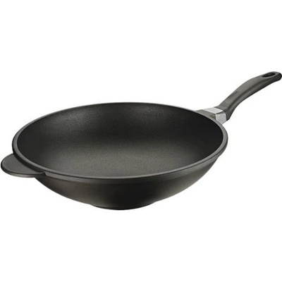 Risoli Platinum Wok pánev 32 cm se skleněnou poklicí profesionální italské nádobí