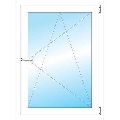 Okna Hned Plastové okno 700 x 950 mm bílé otevíravé a sklopné pravé