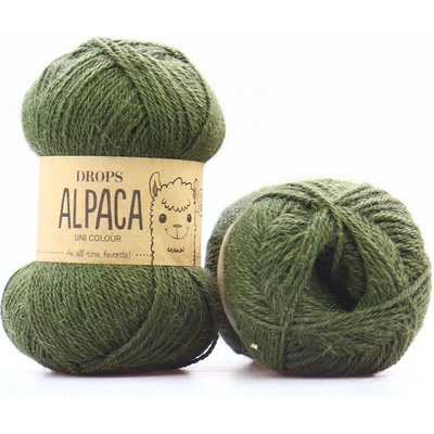 Drops Alpaca UNI 7895 tmavá zelená