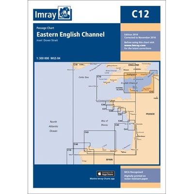 Námořní mapa Imray C12 Eastern English Channel Passage Chart IMC12