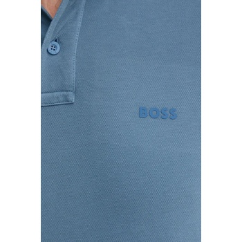 BOSS Orange тениска с яка мъжки от памук Prime (50507813)