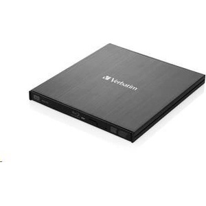 Verbatim външно Slimline Blu-ray записващо устройство USB 3.0 Безплатен BR диск 25GB (CD DVD BD Mdisc) +NERO (43890)