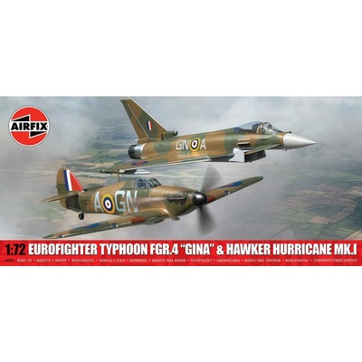 Airfix Eurofighter Typhoon FGR.4 GINA + Hawker Hurricane Mk.I Twin Pack 1:72