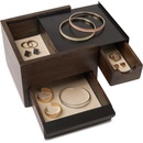 Umbra šperkovnice Stowit mini hnědá černá