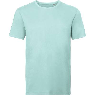 Russell Athletic 108m / Мъжка тениска от 100% органичен памук - сиво-зелена xs (10108m02200)