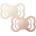 BIBS Залъгалки Bibs - Supreme, Ivory-Blush, каучук, 0-6 м, 2 броя (170220)