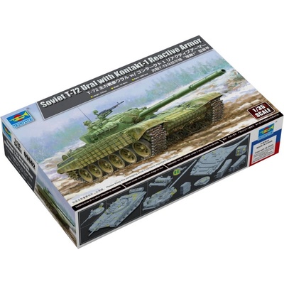 Trumpeter Soviet T-72 Ural with Kontakt-1 Reactive Armor Soviet MBT 1:35