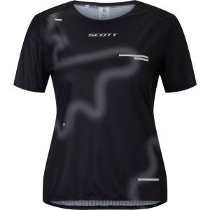 Scott Дамска тениска Scott Women's Tee Rc Run S/S Running shirt - Black / Spray Grey (916-6374-0112)