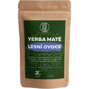 BrainMax Pure Organic Yerba Maté lesné ovocie 1000 g
