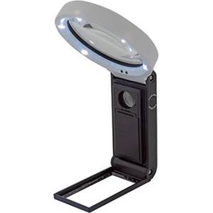 WEDO Увеличително стъкло WEDO за маса с LED светлина 2, 5x-10x увеличение 2717567 (2717567)