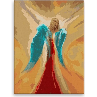 Maľovanie podľa čísel Anjel s modrými krídlami