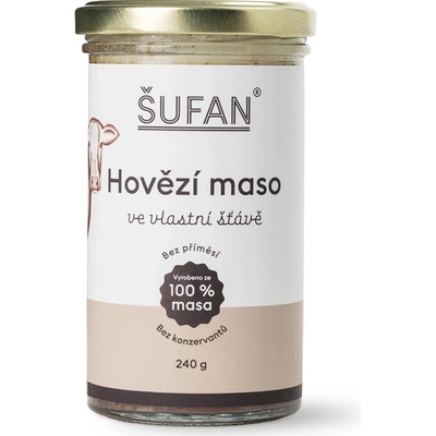 ŠUFAN Hovězí maso ve vlastní šťávě 240 g