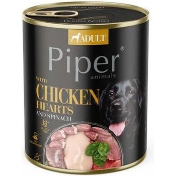 Piper Adult kuracie srdce a špenát 800 g
