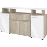 Bogdan Furniture I Скрин Mod 3056, Сонама Арвен/Бал гланц
