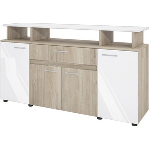 Bogdan Furniture I Скрин Mod 3056, Сонама Арвен/Бал гланц