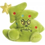 Quinny Grinch - Grinch plush toy in the shape of a Christmas tree 13 cm from the Palm Pals collection
